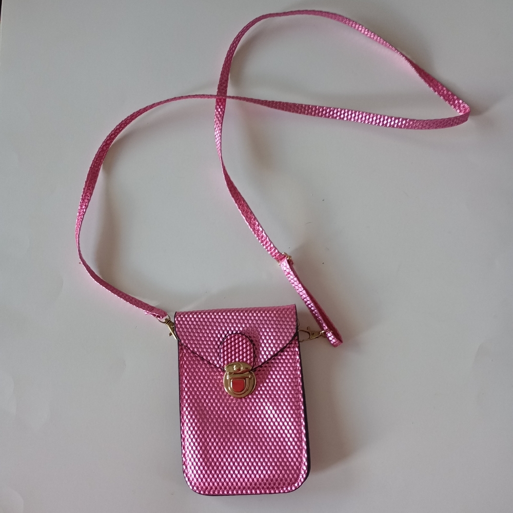 Mini Fashion Multi Function Cross Body Phone Shoulder Bag Pink